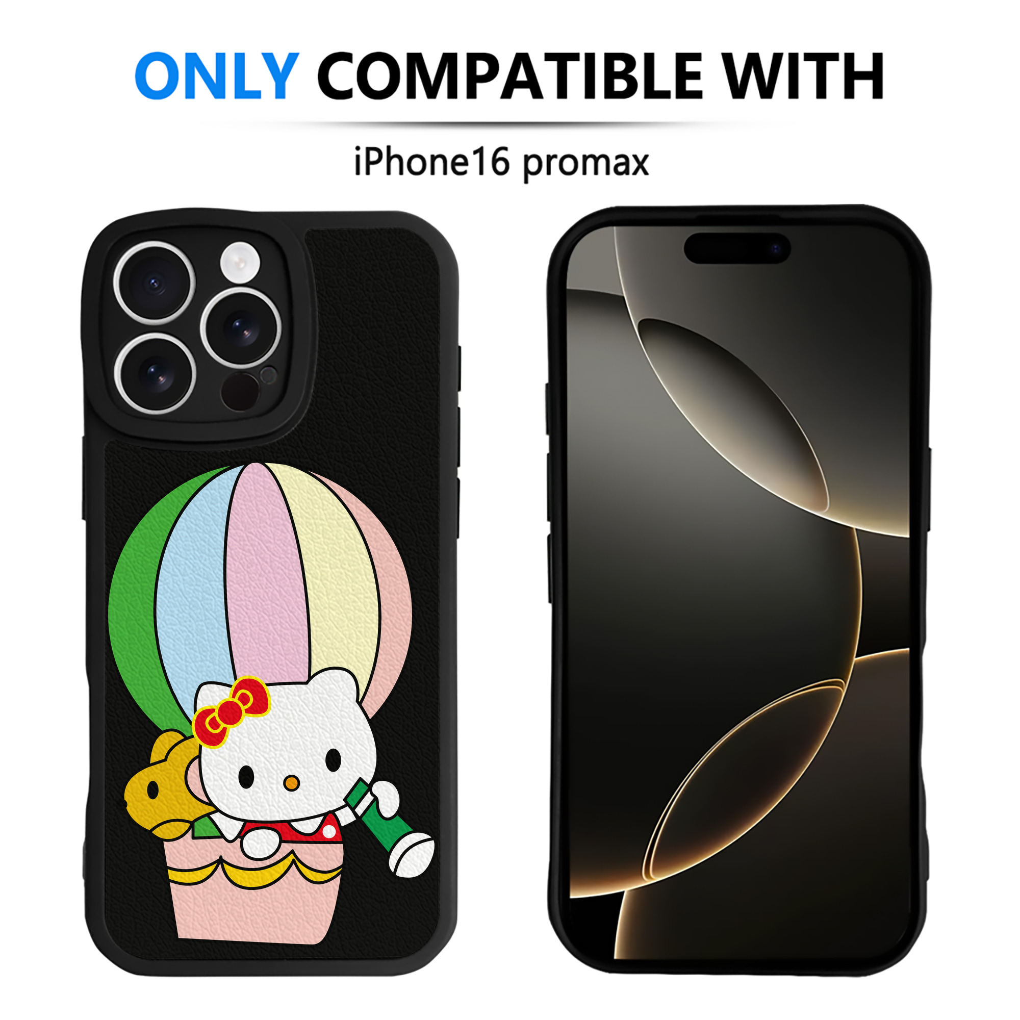 （画像用） Hello Kitty ハローキティ 【iPhone 16シリーズ対応】シリコンスマホケース（レザー調） 材質：シリコン